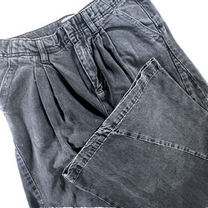 Free‎ People We The Free Equinox Denim Trouser Women's 27 Black Extra Wide Leg